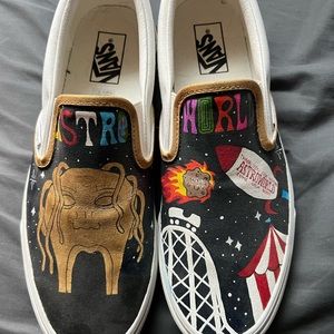 Travis Scott AstroWorld custom vans